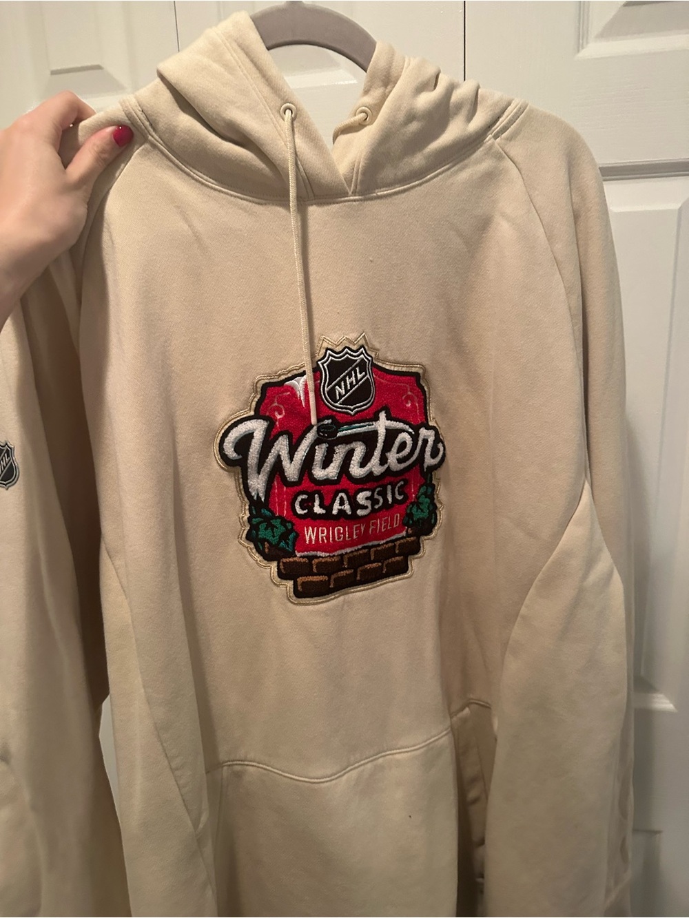 NHL 2025 Winter Classic Wrigley Field Pullover Hoodie - Cream
